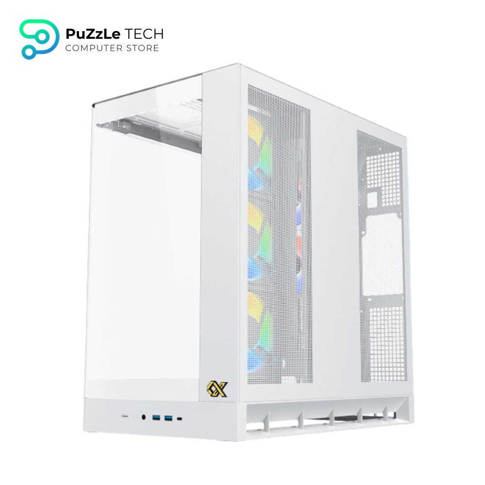 Xigmatek Pano II Air Arctic Type C 8 Fan ARGB Pwm Curved TG EATX Super Tower Case 11