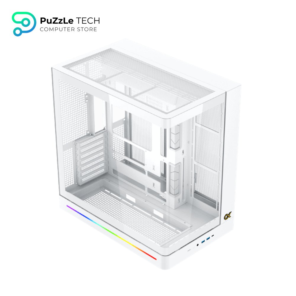 Xigmatek Pano II Air Arctic Type C 8 Fan ARGB Pwm Curved TG EATX Super Tower Case 3