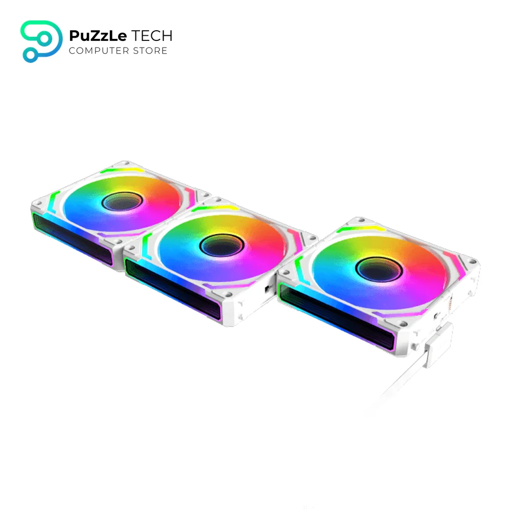 Xigmatek Starlink Ultra II Arctic Smart Link Fan Argb PWM 3 Fans With Remote and Controller Fan 7