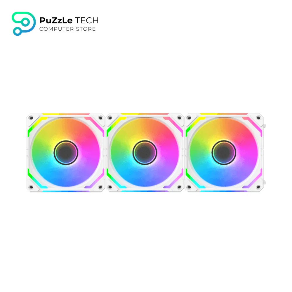 Xigmatek Starlink Ultra II Arctic Smart Link Fan Argb PWM 3 Fans With Remote and Controller Fan 4