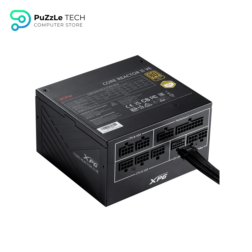 XPG Core Reactor II VE 750W 80 Plus Gold ATX 3.1 Fully Modular Power Supply