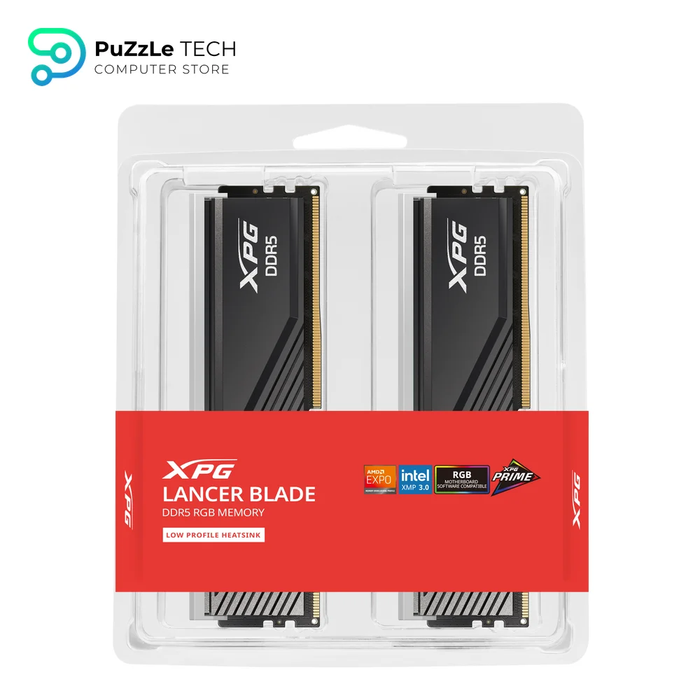 XPG LANCER BLADE RGB DDR5 32GB (2x16) 6000MT-s CL48 Desktop Memory Kit - Black 5