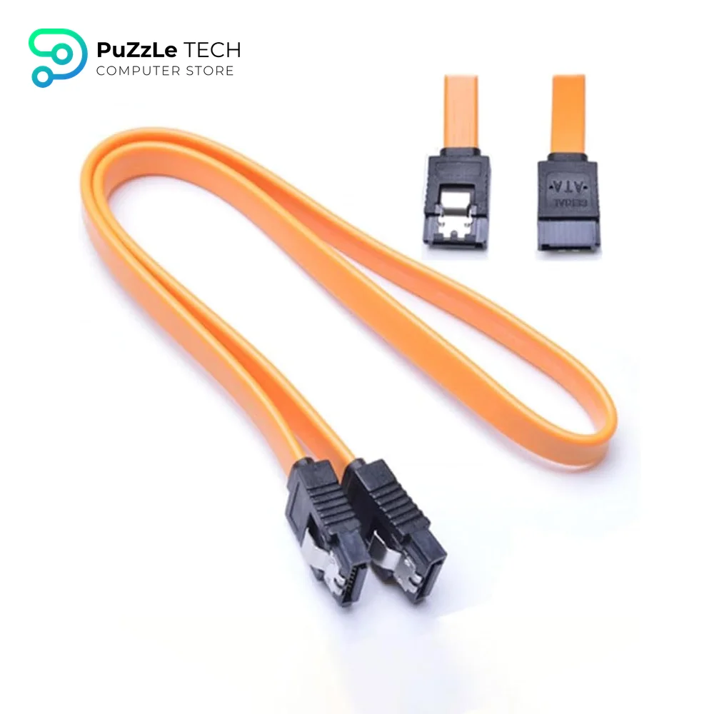 Zonic Cable SATA 3.0 pin Extension Cable Data Cable 6Gbps with Locking Latch Plug for Hard Disk-CD Rom - Black