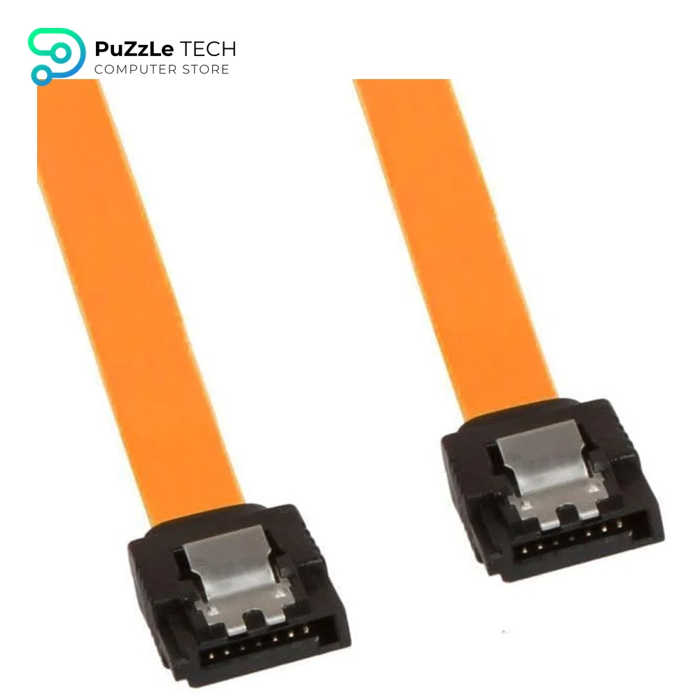Zonic Cable SATA 3.0 pin Extension Cable Data Cable 6Gbps with Locking Latch Plug for Hard Disk-CD Rom - Black