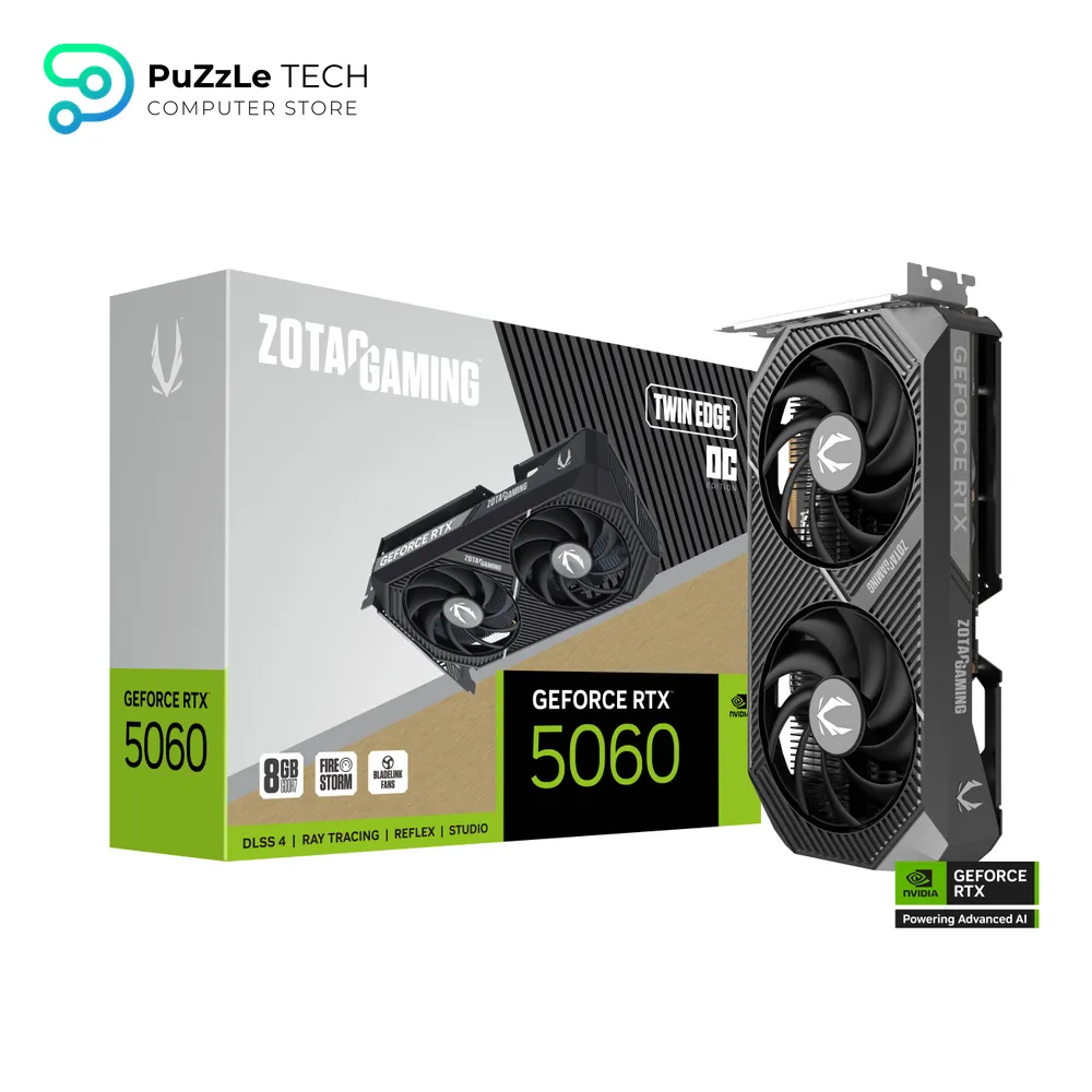 ZOTAC GAMING GeForce RTX 5060 8GB TWIN EDGE OC GDDR7