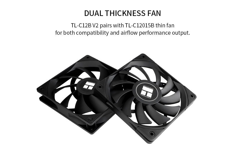 Dual-Thickness Fan