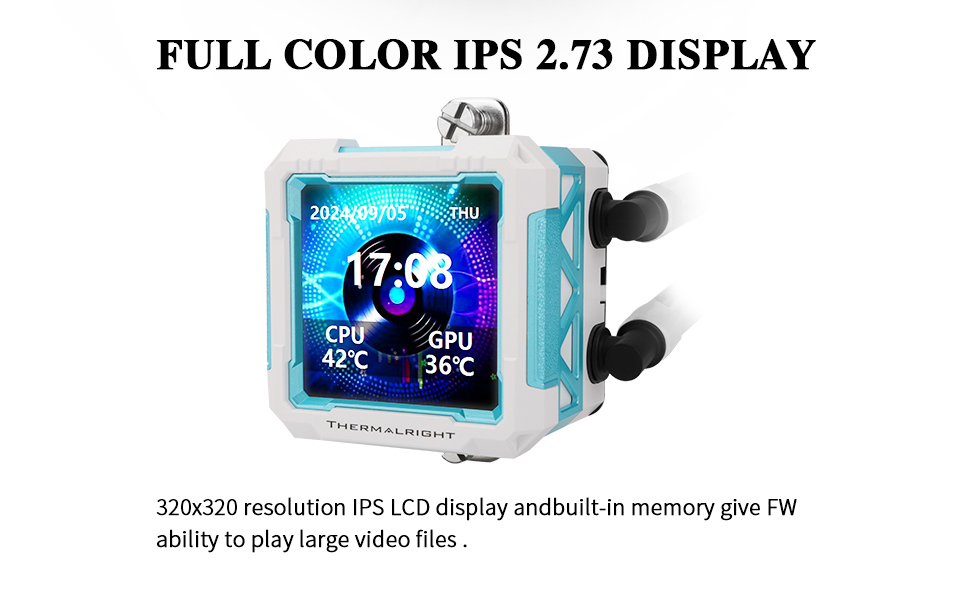 Thermalright Frozen Warframe PRO 360 WHITE ARGB LCD Display